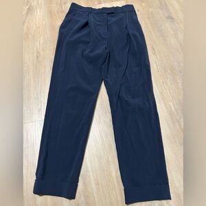 COS Navy Cuffed Trousers